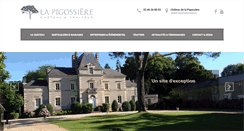 Desktop Screenshot of chateau-de-la-pigossiere.com