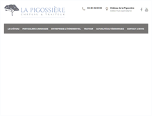 Tablet Screenshot of chateau-de-la-pigossiere.com